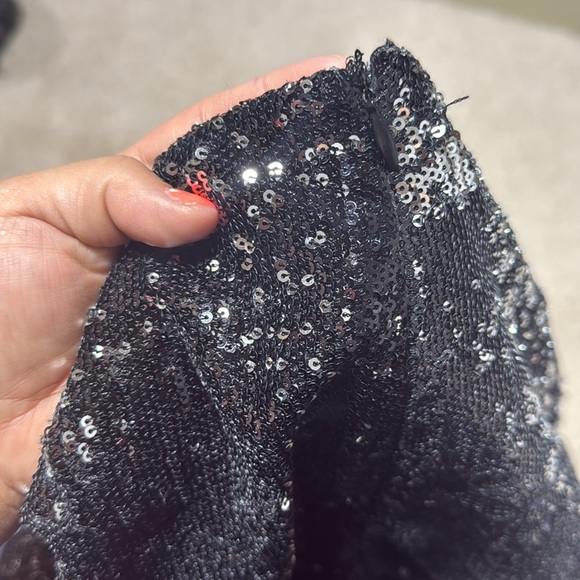Forever 21 Shimmering Black Sequin Shorts - Picture 3 of 4